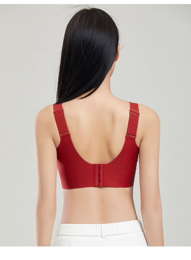 Thin underwear, large bust, small appearance, anti-sagging, no steel ring, women's gathering, seamless, adjustable large cup, large-sized bra cover pic 20