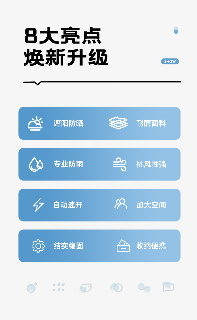 露营帐篷户外野营过夜折叠便携式加厚防雨防晒装备全自动室内公园详情2