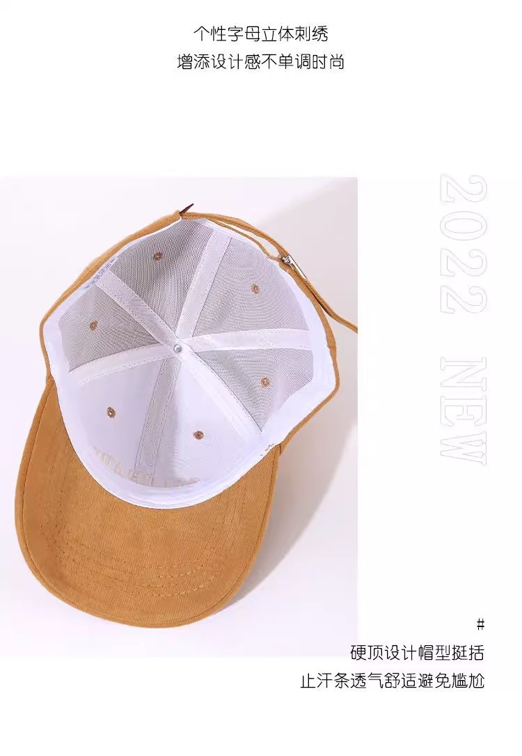 帽子女2024秋冬季新款大头围棒球帽遮阳防晒显脸小鸭舌帽男春夏天详情7