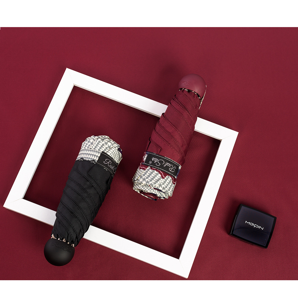 Wholesale and printing of RST Japanese sunshade umbrellas, mini 50% discount portable pocket dual-purpose umbrellas for women pic 13