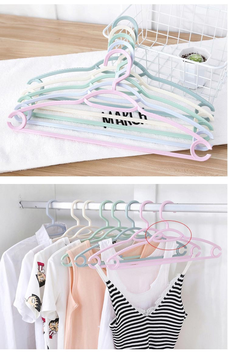 欧式成人塑料衣架 防滑无痕晾衣架学生宿舍衣服架挂架晾晒衣撑子详情5