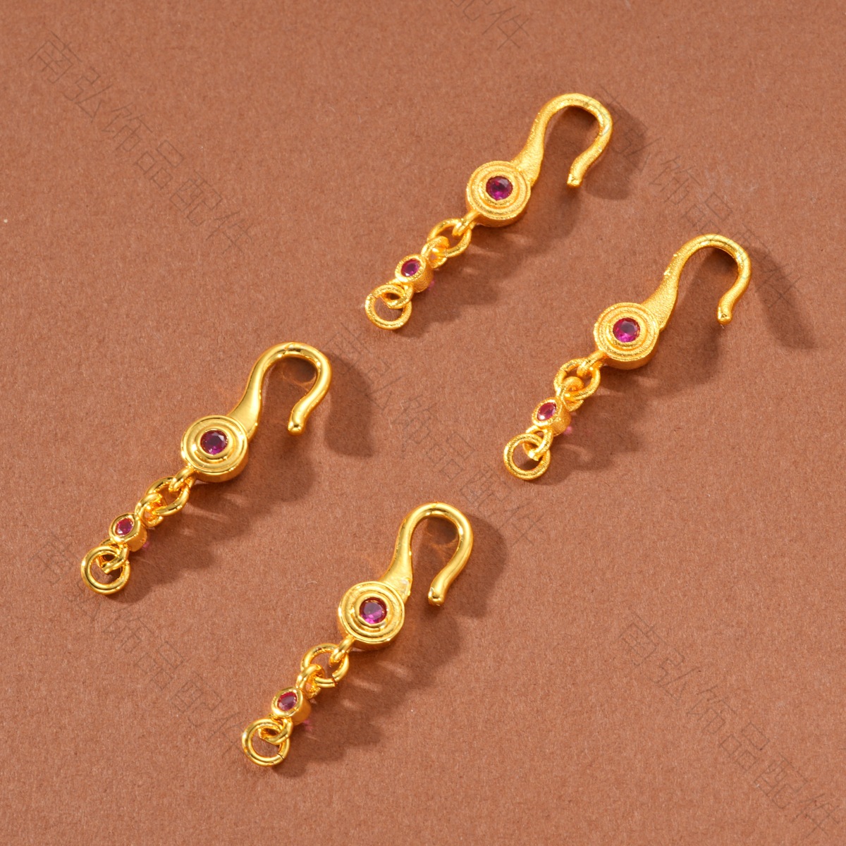 Ancient-style Vietnamese sand gold color-preserving rose large spacer beads high-end DIY bracelet necklace jewelry accessories pic 6