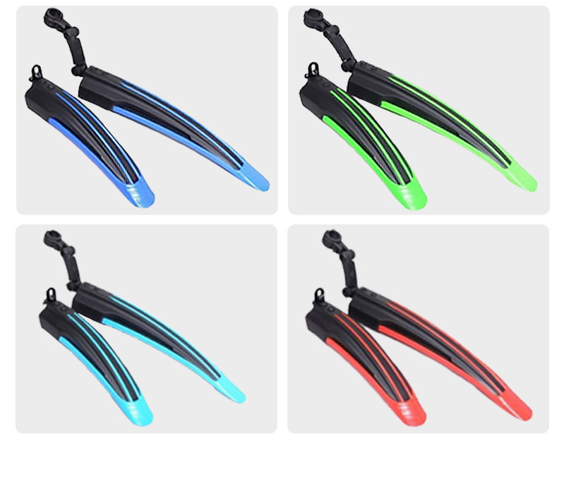 Bicycle mudguards, mountain bike two-color water barriers, bicycle road bike water barriers, mudguard tiles, bicycle accessories pic 4