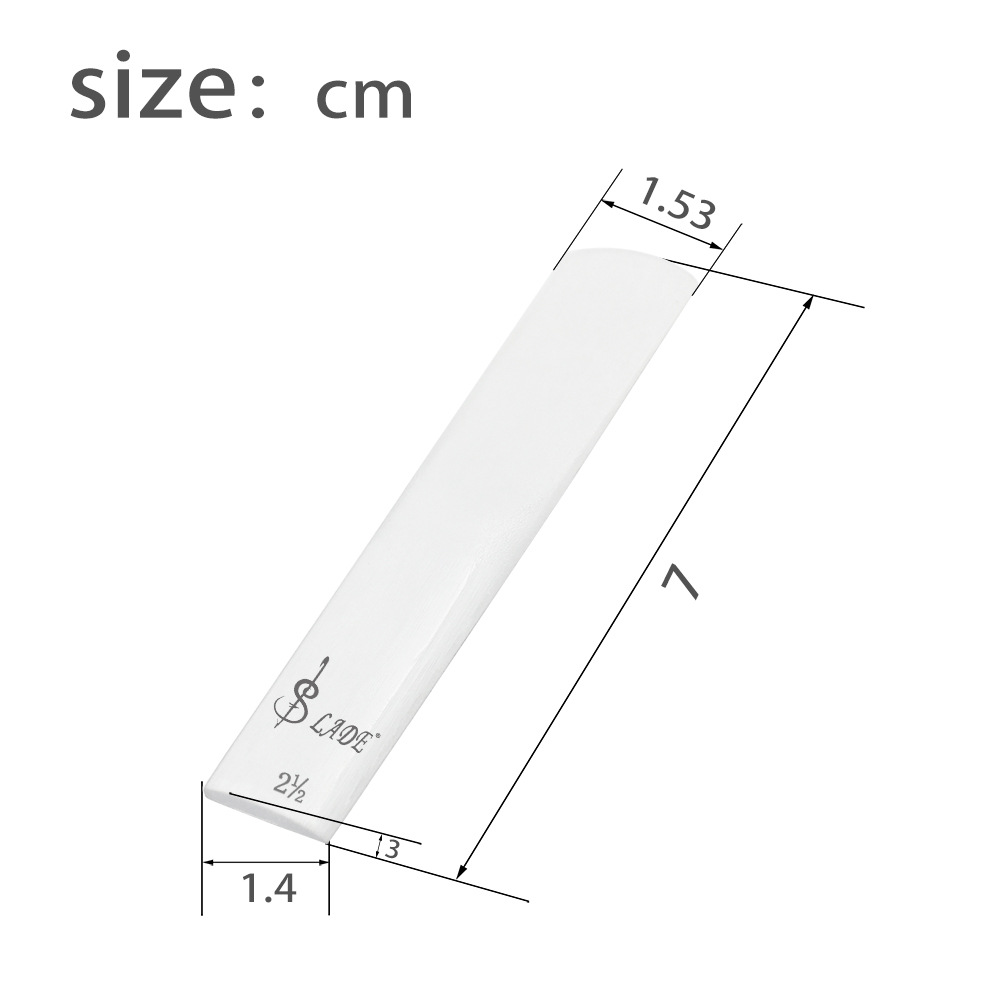 Saxophone resin reed, No. 2.5 reed, transparent reed, reed, beginner practice reed, plastic reed, 3-piece set pic 3