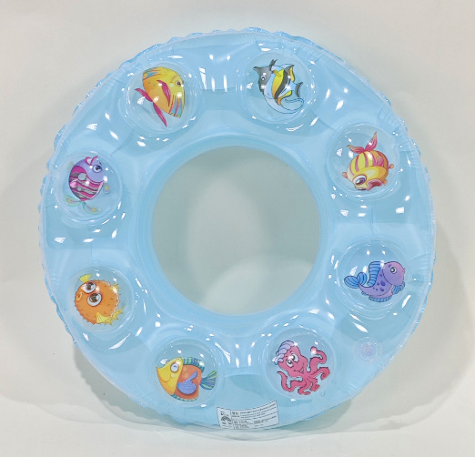 夏季加厚儿童成人充气腋下双气囊双层透明水晶圈游泳圈详情11