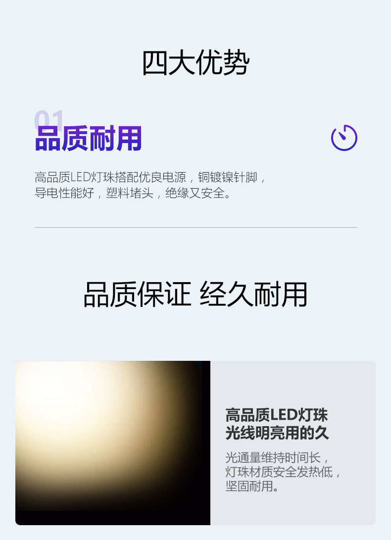 公牛T8灯管一体化灯管批发led日光灯日光灯管光管灯管长条详情5