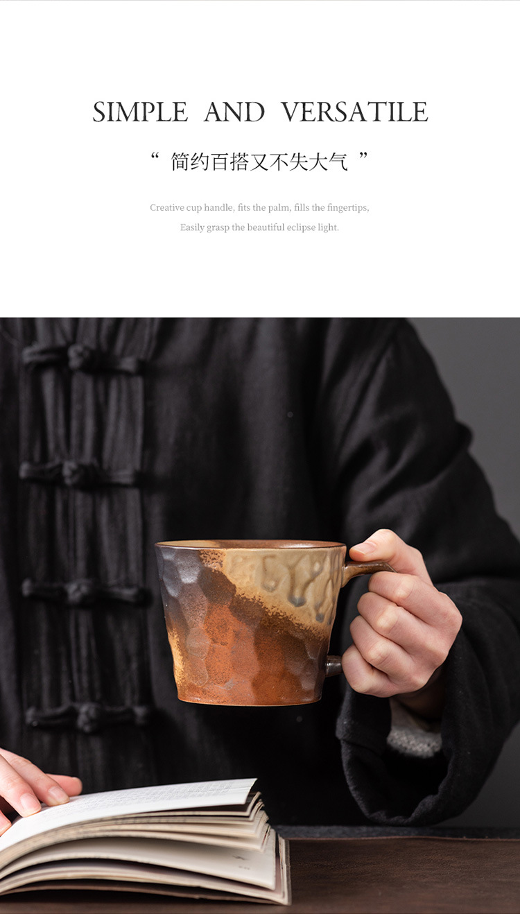 宅寂风陶瓷马克杯创意陶瓷杯跨境货源家用窑变水杯高颜值咖啡杯子详情9