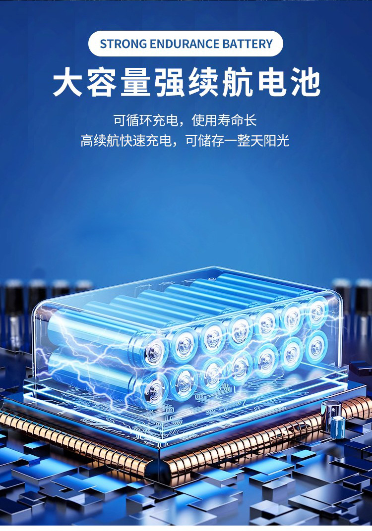 National trend solar garden lamps, Chinese-style antique 3-meter outdoor park, community waterproof road, retro landscape lamps, led street lamps pic 9