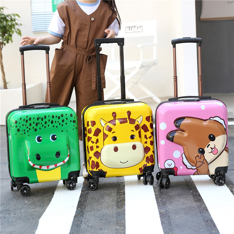 厂家批发儿童拉杆箱登机箱万向轮18寸卡通行李箱儿童箱密码旅行箱详情2