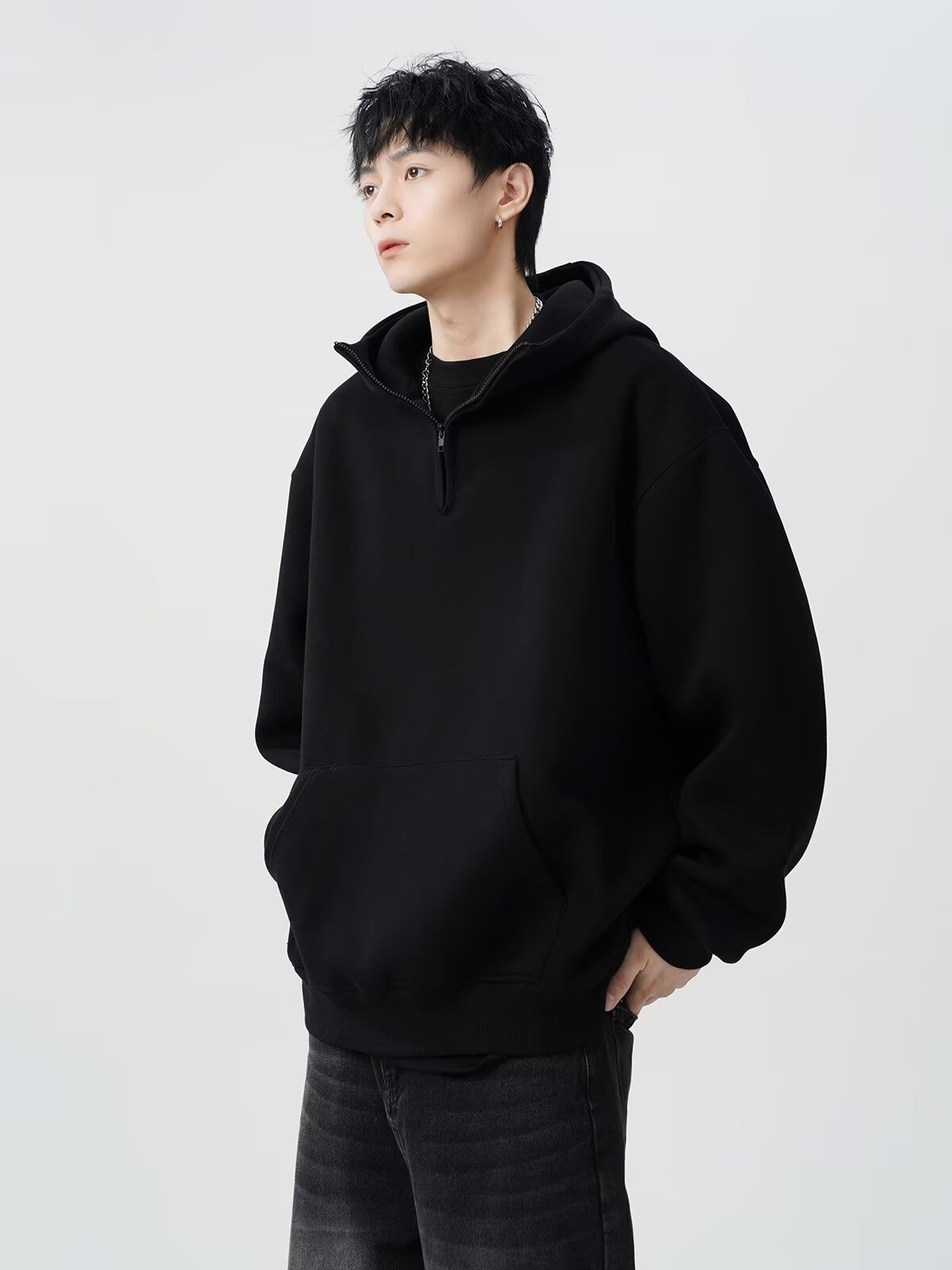  oversize casual versatile top fashion men's hoodie详情7