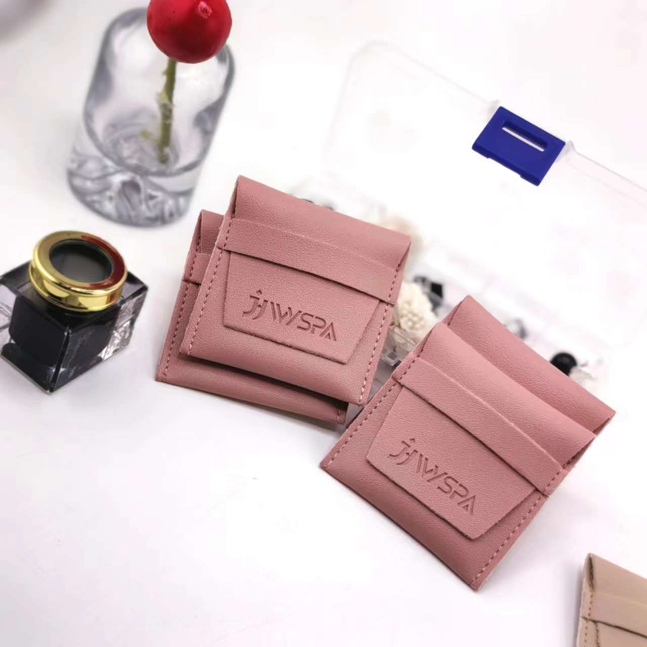Leather envelope bags, flip-top snap bags, velvet bags, jewelry bags, fabric bags with logo printing, customized packaging bags pic 12