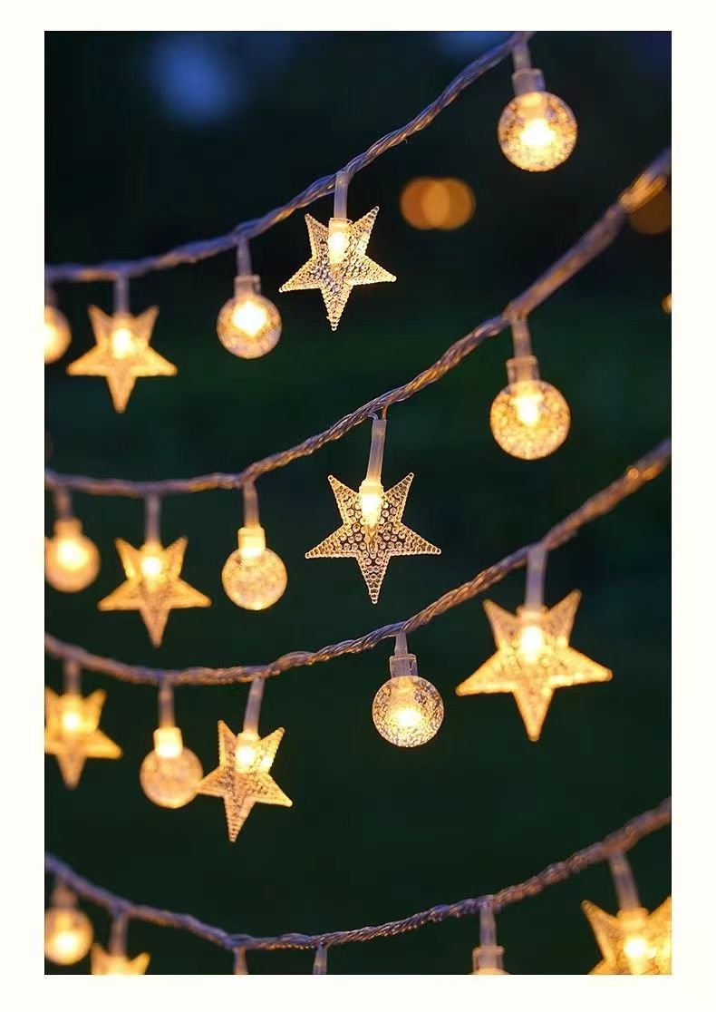 Camping atmosphere lights, string lights, LED star lights, waterproof Christmas small colorful lights, hanging lights, room and bedroom festival decorative lights pic 14