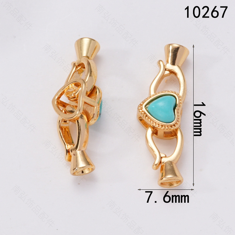 Xiaomi pearl, pearl necklace, clasp, stone connection, end clasp, mother-and-child clasp, sweater chain buckle, diy jewelry, copper accessories pic 12
