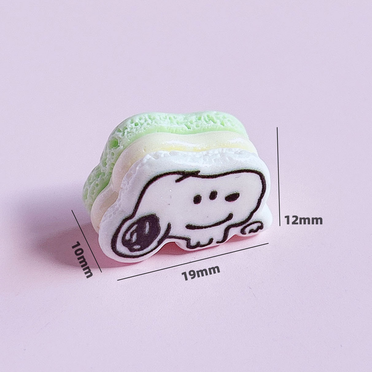 Trendy cartoon sandwich cookies, food toys, decorations, diy pendants, accessories, hair ornaments, handmade cream phone case stickers pic 17