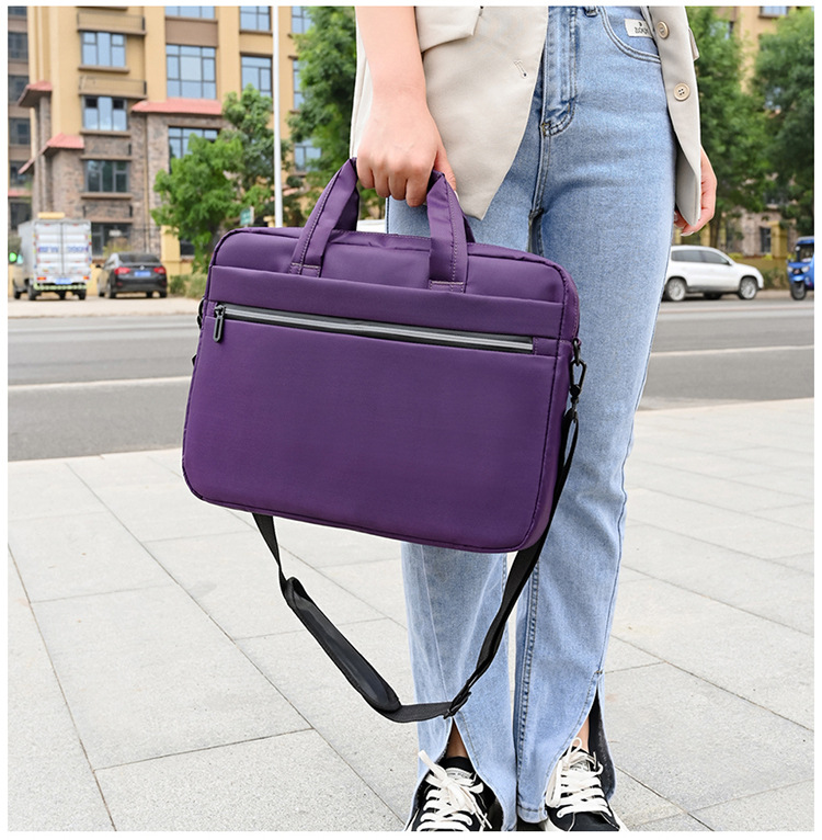 手提笔记本电脑包商务休闲单肩包简约潮搭斜挎时尚大容量横款男包详情19