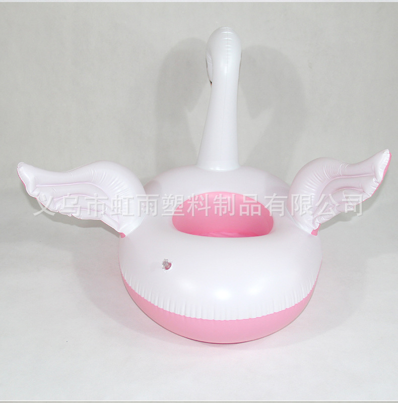 大白鹅艇水上充气儿童玩具座圈带翅膀防侧翻游泳圈婴儿坐圈批发详情11