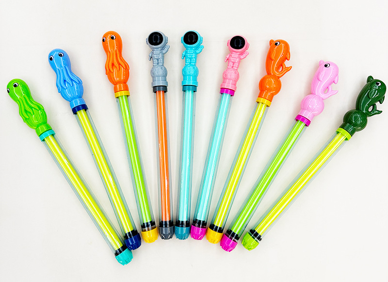 Customized cross-border Amazon toy straight tube foam EVA material summer beach water play pull-out water cannon water gun pic 10