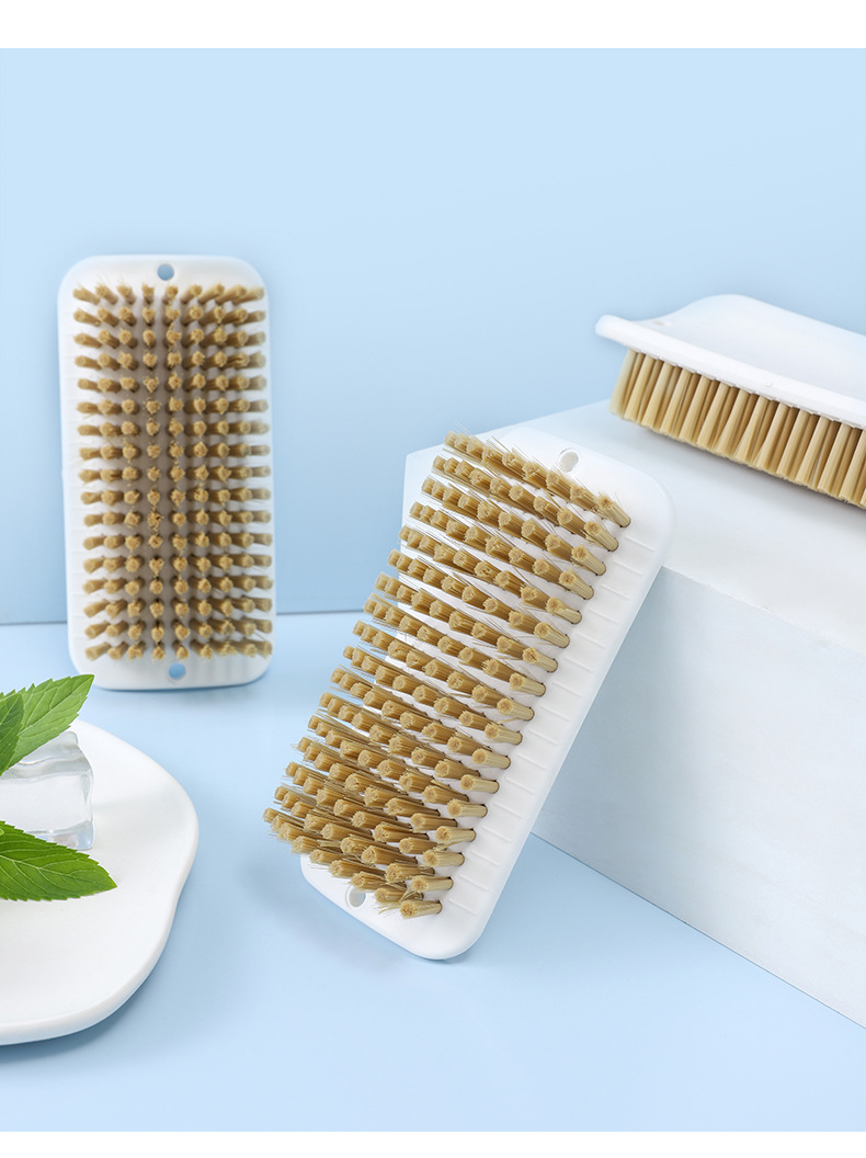 Household short-handled board brush, soft-bristled laundry brush, non-damaging clothes and shoes, multi-functional cleaning brush, shoe washing brush wholesale pic 14