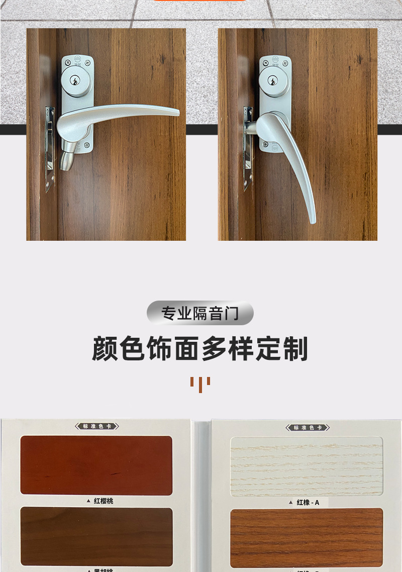 【 Specialized Production 】 Fireproof, environmentally friendly, solid wood soundproof and soundproof doors for live streaming rooms, bedrooms, recording studios pic 8