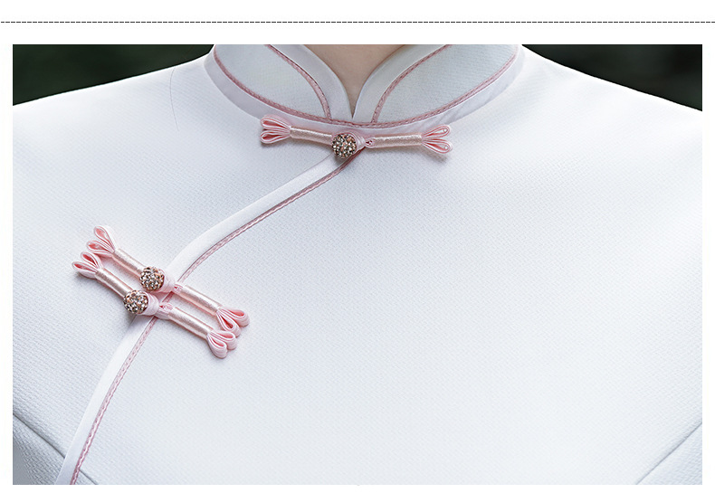 New Chinese trend waist-cinching artistic performance cheongsam fresh girl improved Chinese style long elegant cheongsam 鸾凤 harmony pic 5