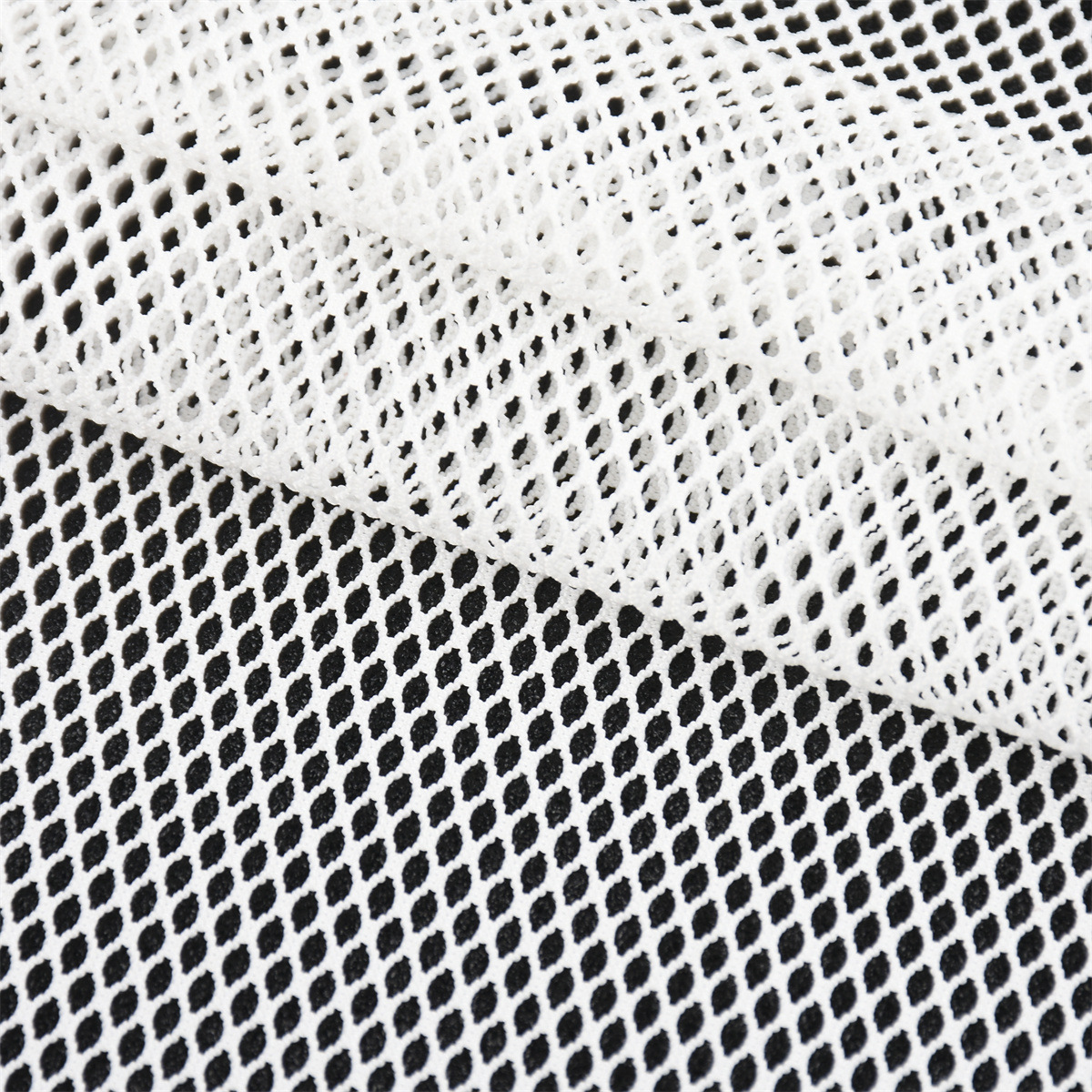 Polyester-ammonia elastic coarse diamond-shaped mesh fabric weft knitted diamond-shaped mesh fabric for luggage, handbags and shoes pic 2