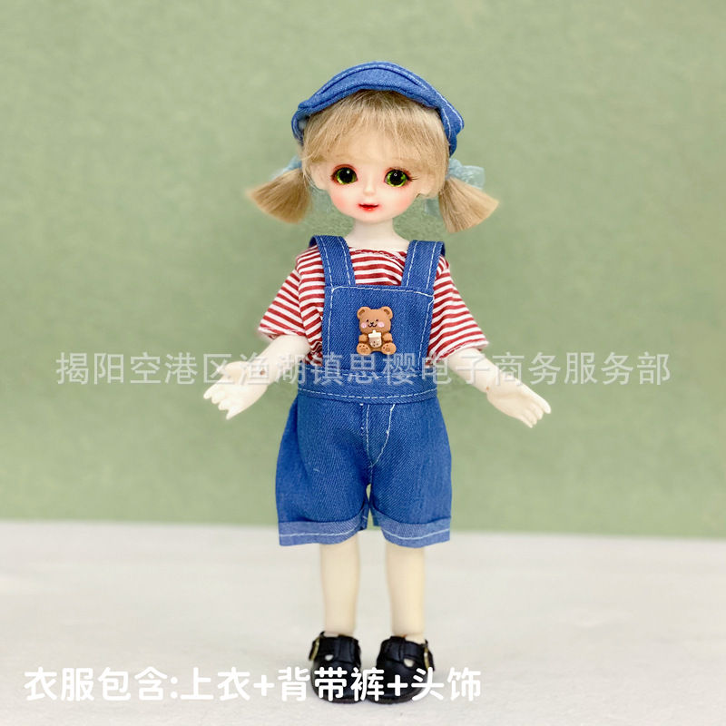 6分bjd娃娃换装衣服洛丽塔套装30厘米洋娃娃裙子连衣裙制服女仆装详情13