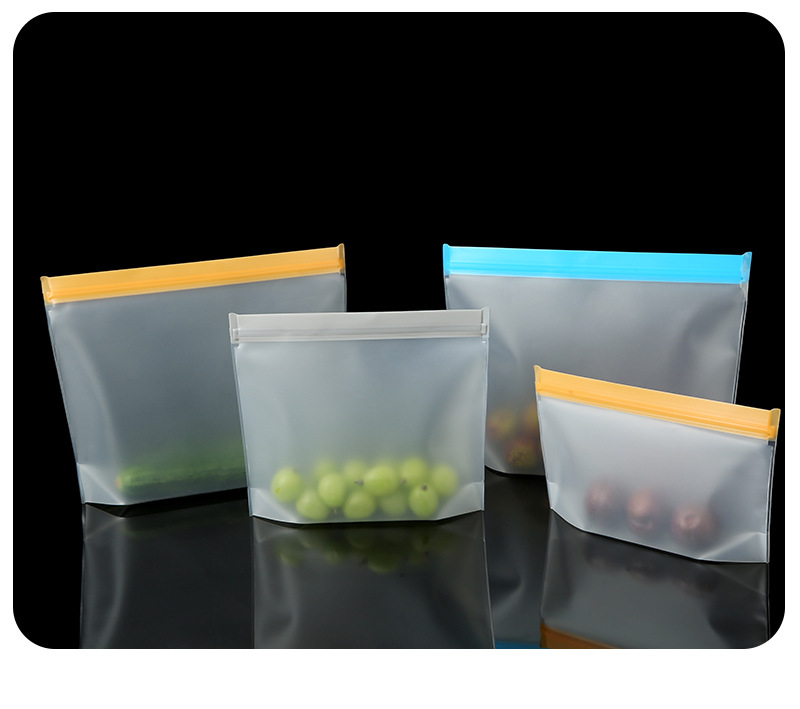Three-dimensional PEVA food preservation bags, semi-transparent fruit refrigerator refrigeration preservation bags, snack storage sealed bags pic 18