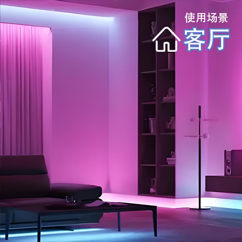 跨境电商5050RGB灯带套装12V七彩led软灯条低压蓝牙音乐装饰氛围详情17