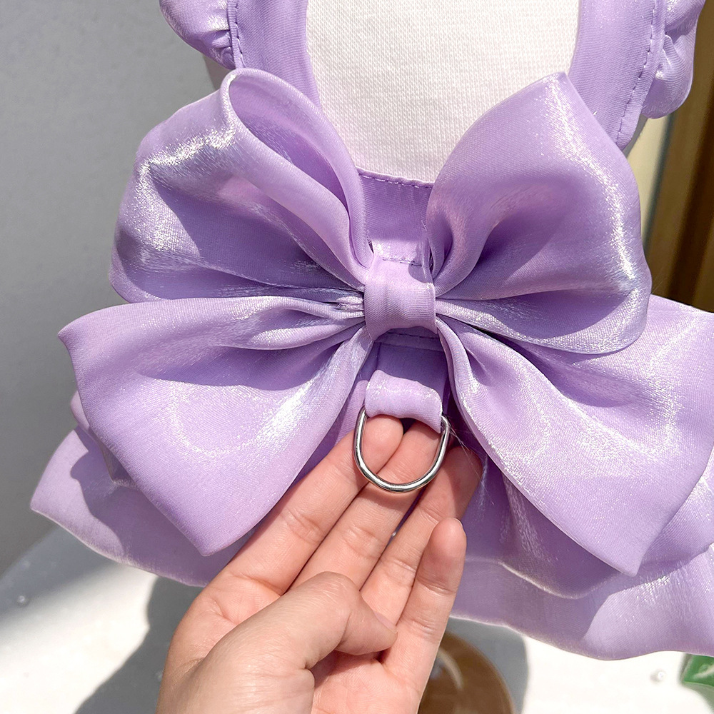 猫咪裙子春夏季宠物婚纱裙礼服狗狗衣服可牵引猫咪公主裙宠物衣服详情16