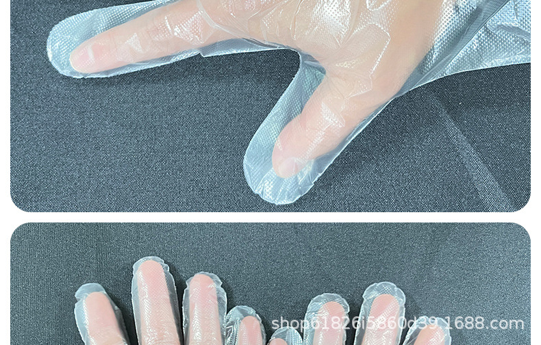 和平牌一次性护手PE高弹手套家务烘焙餐饮厨房用环保耐用手套批发详情22