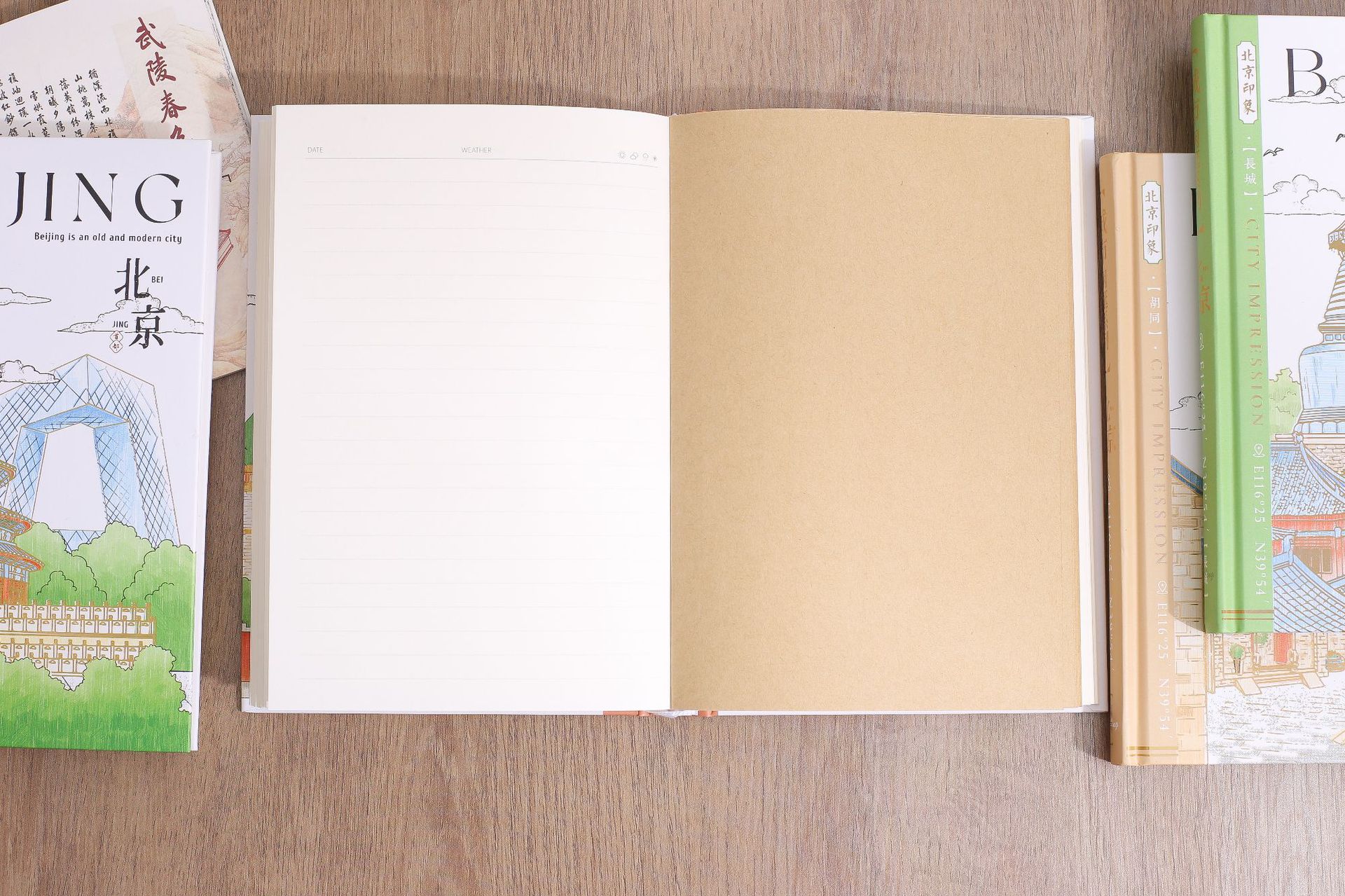 Jingu Stationery 25K City Stroll - Beijing Round-back Hardcover Notebooks, Handbooks, Student Notebooks pic 28