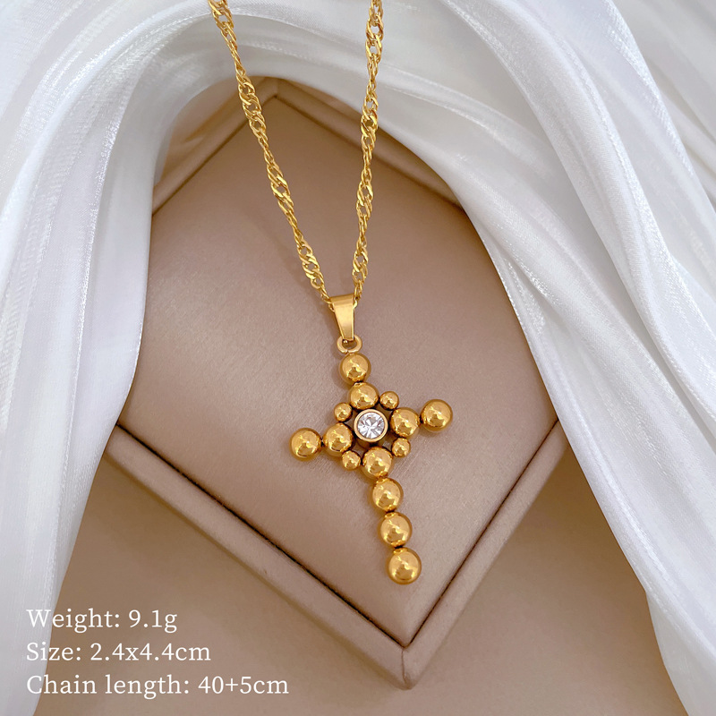 【通体钛钢】炉内真金幸运草爆款冷淡项链女ins网红锁骨链配饰品详情38