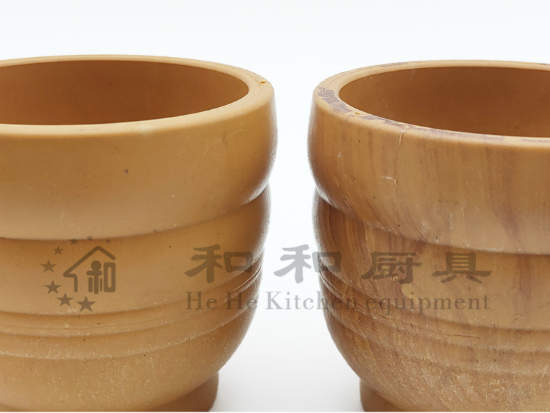 捣药罐手动捣蒜臼创意家用药店厨房小工具仿木纹压蒜器塑料捣蒜器详情11