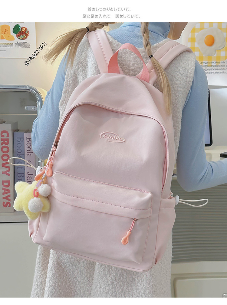 日系ins休闲校园小书包女高中大学生初中女生双肩包轻便旅游背包详情10