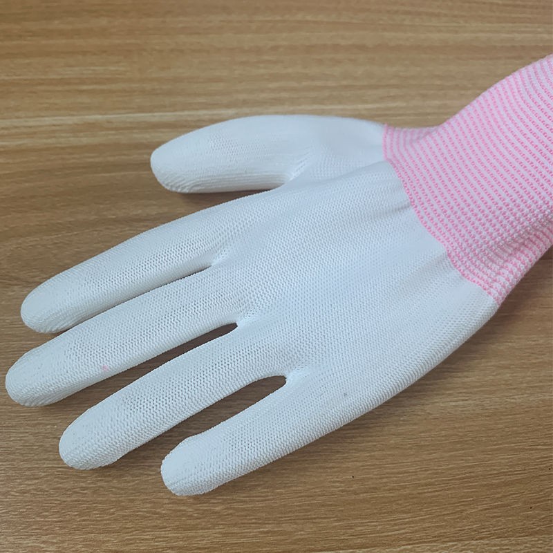 Wholesale ultra-thin nylon gloves from the manufacturer, breathable, skin-friendly, work and labor protection, elastic white, anti-slip, wear-resistant for work pic 13