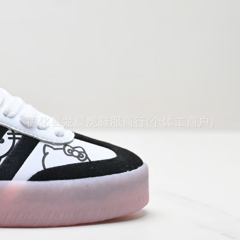 德训鞋女鞋莆田samba纯原百搭校园红蓝银色增高厚底休闲男小白鞋详情5