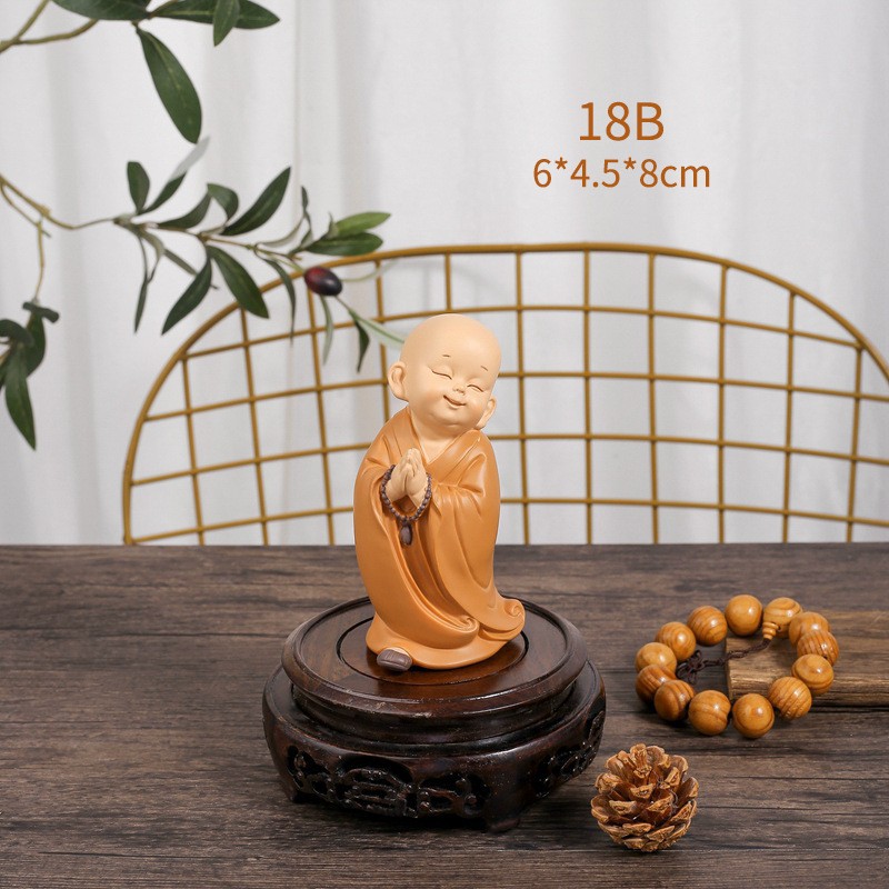 Shangsen Bestsellers: Little Monk Home Decorations, resin handicrafts, tablecloths, living room soft furnishings, and festival gifts pic 4