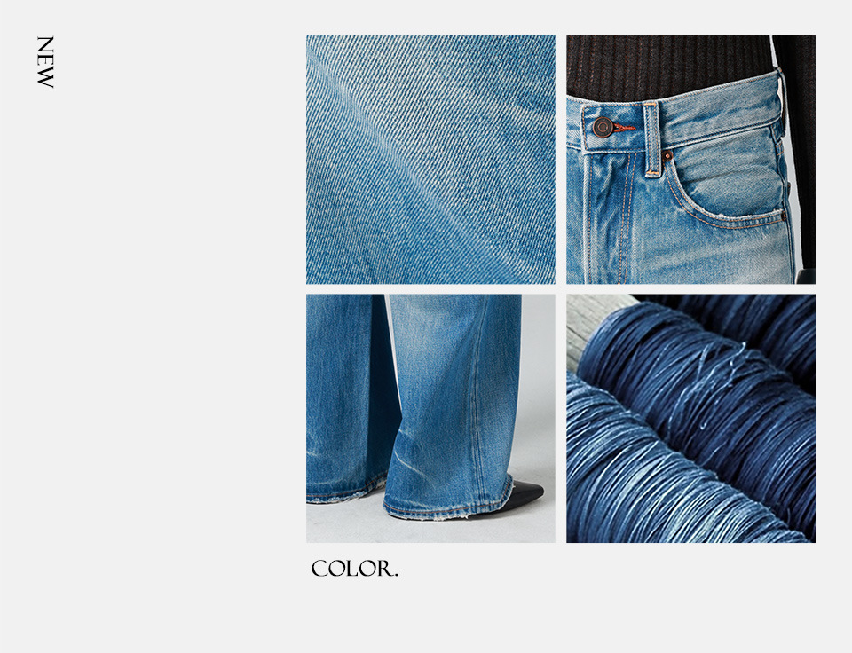 Washed denim/high-waisted jeans for women, loose, wide-leg straight-leg pants with a laid-back and relaxed look, new Spring 26 style, slimming pic 10