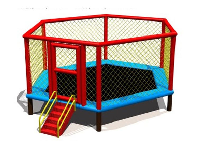 彩色圆形蹦床碰碰床Trampoline防滑安全儿童游乐场器材详情10