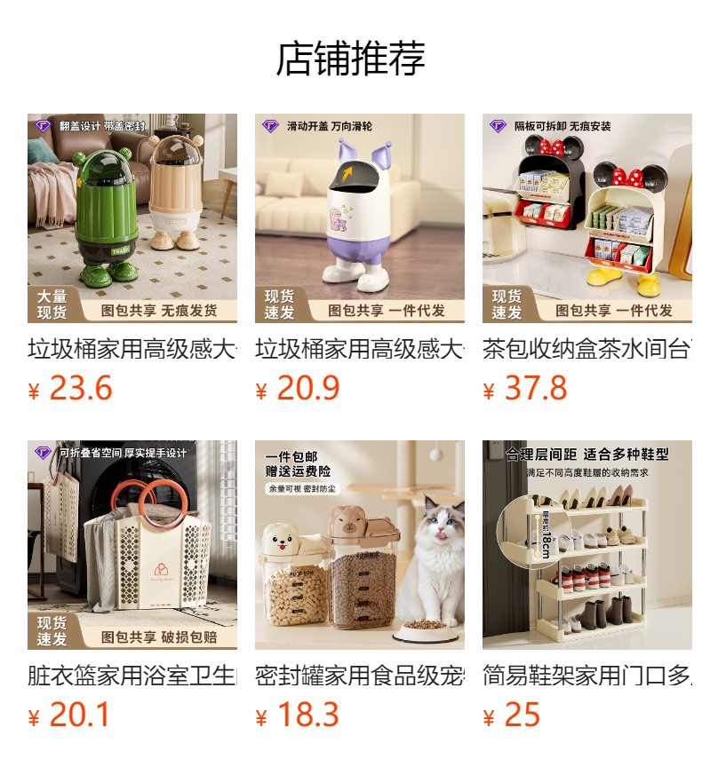 玄关置物架入户客厅卧室轻奢花朵装饰摆件钥匙双层塑料收纳整理架详情1