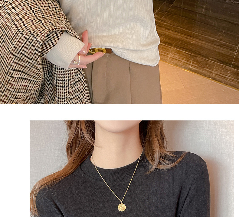 秋冬季磨毛椰绒小立领正肩内搭打底衫女德绒可外穿高级感上衣t恤详情19