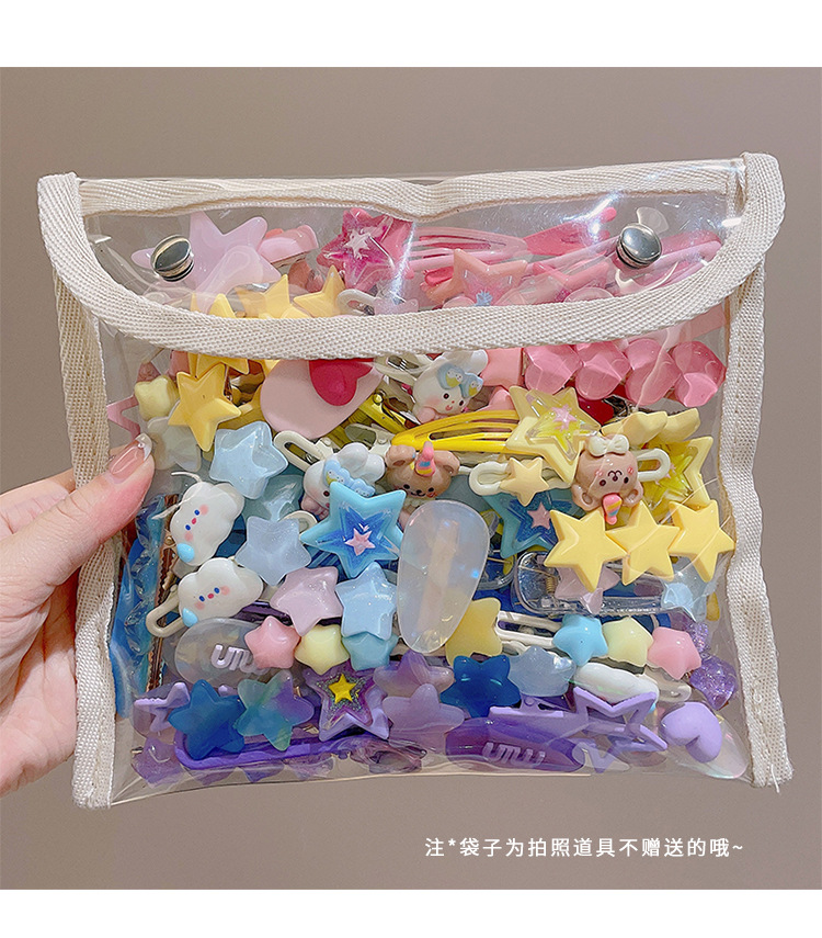 多巴胺~黄色星星发夹女2025新款y2k可爱五角星发卡碎发侧边刘海夹详情19