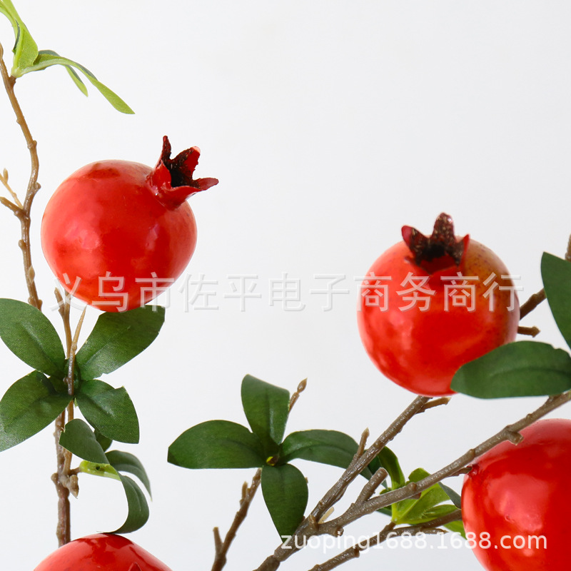 Direct sales from the manufacturer of auspicious home decorations, New Year floral soft furnishings, artificial flower ornaments, and artificial pomegranate fruit branches pic 2