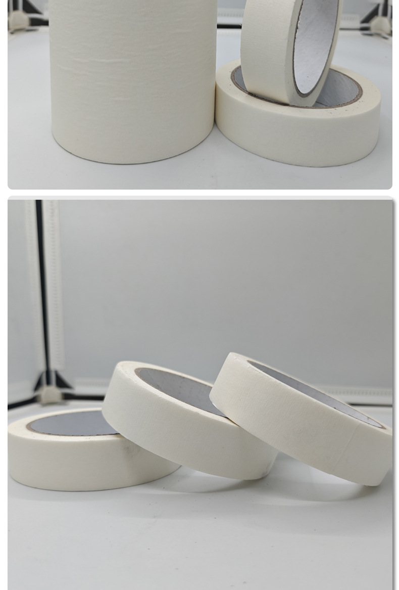 Cross-border adhesive, easy-to-tear white masking tape, spray paint masking, decoration art, color separation, wrinkle masking tape pic 16