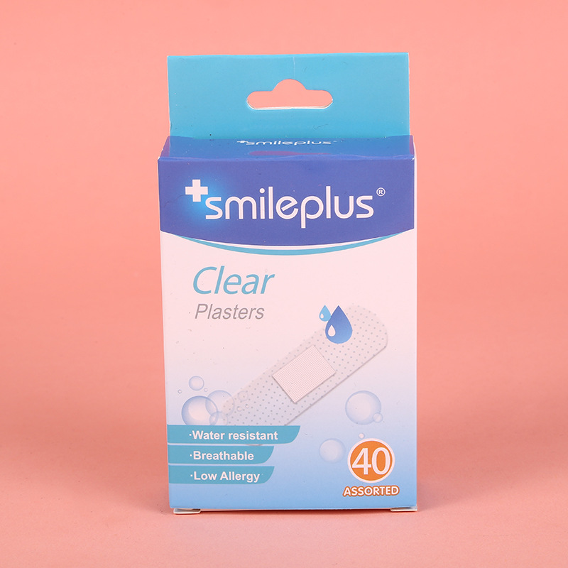 40 pieces of transparent PE band-aids are waterproof, breathable, white and elastic, only for foreign trade export pic 7
