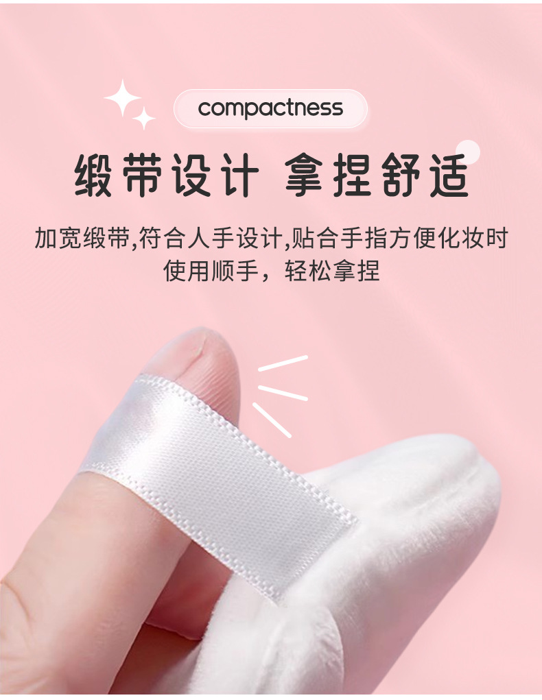 植绒粉扑三角形散粉气垫粉饼蜜粉干粉定妆化妆海绵美妆跨境热销详情5