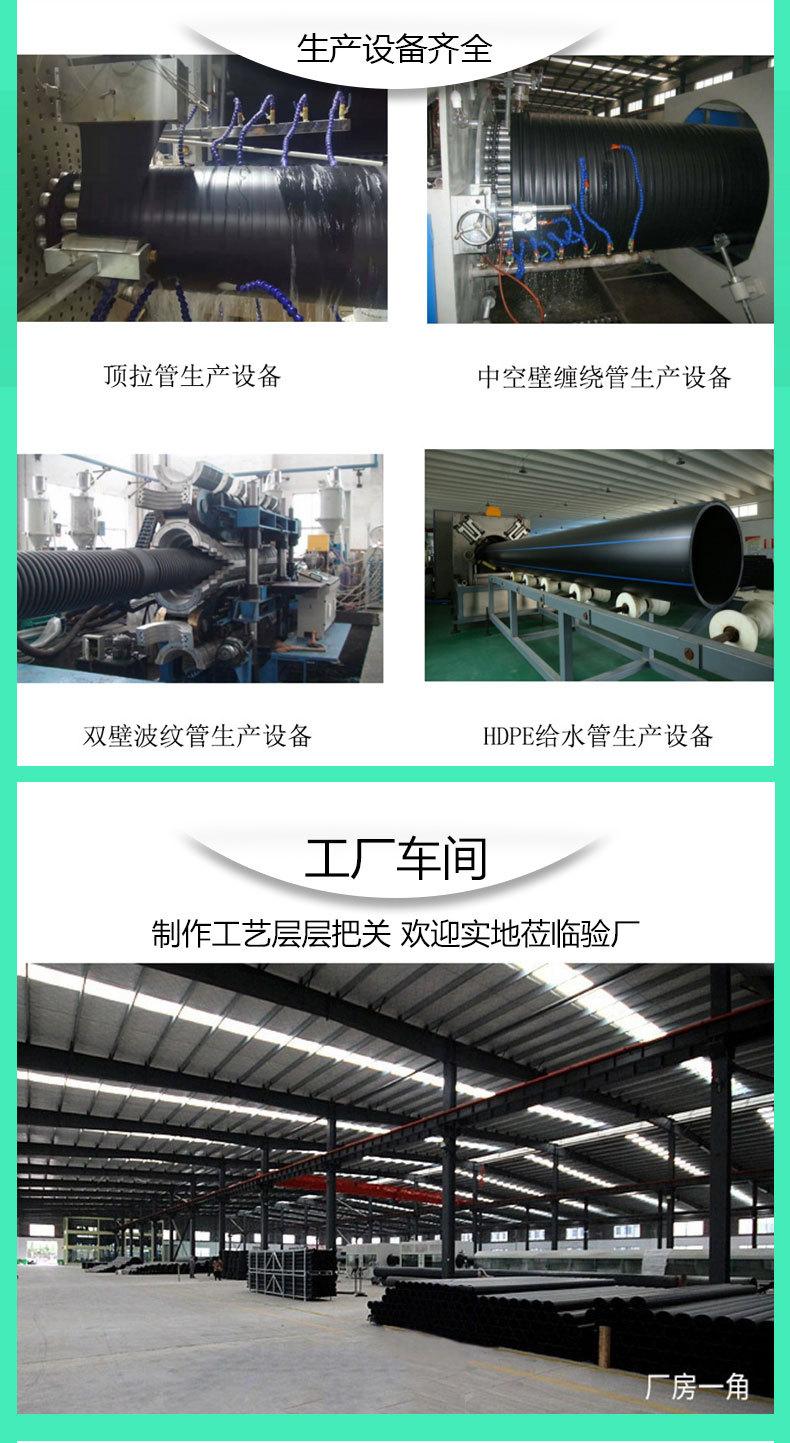 HDPE100级给水管高密度聚乙烯饮用自来水供水管子园林农田灌溉管详情8