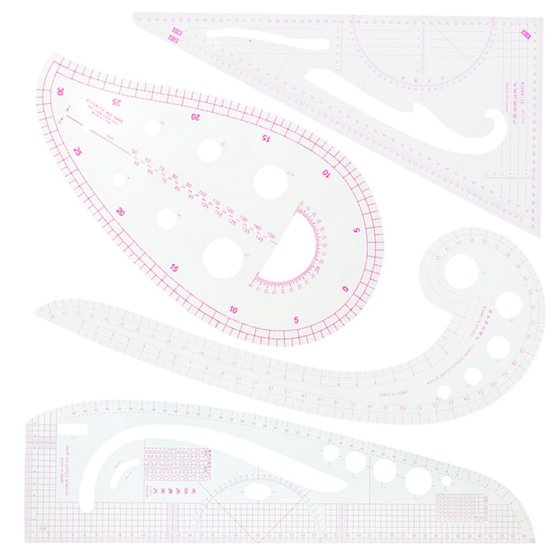 多规格服装绘画测量尺 裁剪尺 服装放码尺套装 服装辅助制版工具详情10