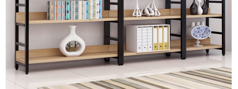 简易钢木货架置物架家用多层落地展示架子办公室超市储物架收纳架详情21