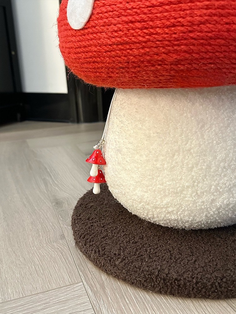 Red Mushroom cat climbing frame grab post, one piece of sisal claw cat climbing post, standing cat grab board, cat tree cat toy pic 11